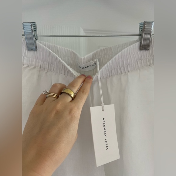 Assembly Label White Linen Pants - Picture 4 of 6